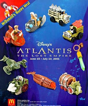 Disney's Atlantis: The Lost Empire McDonald's® Happy Meal Toys