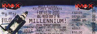 Fantasia 2000 Movie Ticket
