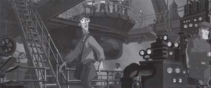 Black and White Milo On Board the Ulysses